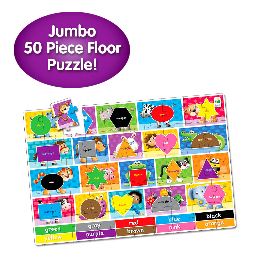 PUZZLE MARE DE PODEA - CULORI SI FORME - ENG - THE LEARNING JOURNEY (TLJ438152) - Libelula Vesela - Jucarii