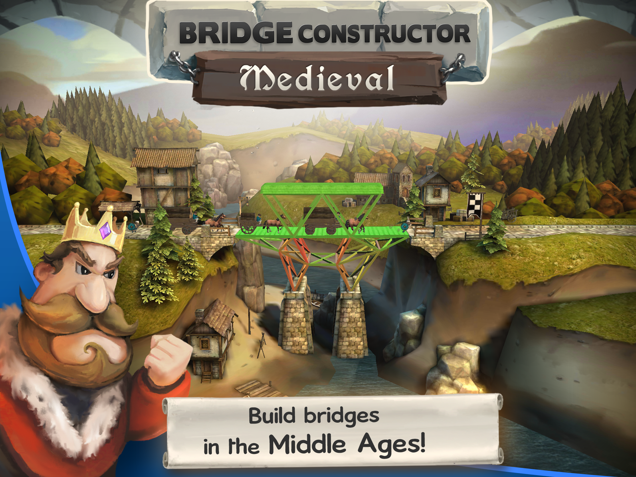 BRIDGE CONSTRUCTOR MEDIEVAL - STEAM - PC - WORLDWIDE - Libelula Vesela - Jocuri video