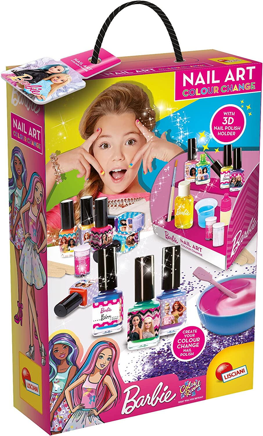 KIT OJA CARE ISI SCHIMBA CULOAREA - BARBIE - LISCIANI (L97982) - Libelula Vesela - Jucarii