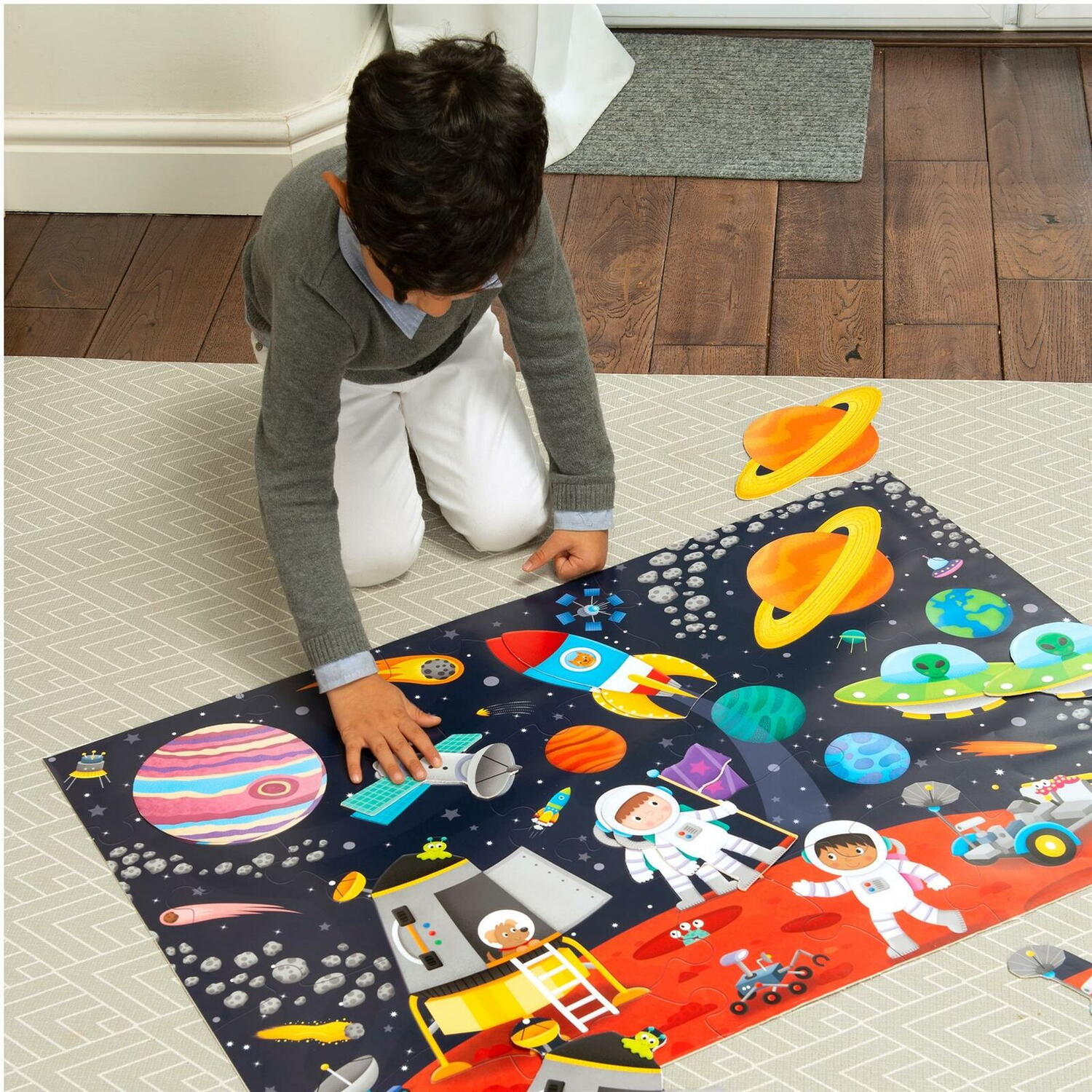 PUZZLE DE PODEA - SPATIUL COSMIC (30 PIESE) - GALT (1005413) - Libelula Vesela - Jucarii