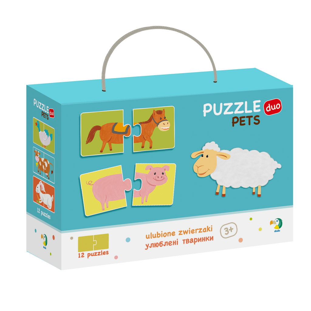 DUO PUZZLE - FERMA (2 PIESE) - DODO (DO300115) - Libelula Vesela - Jucarii