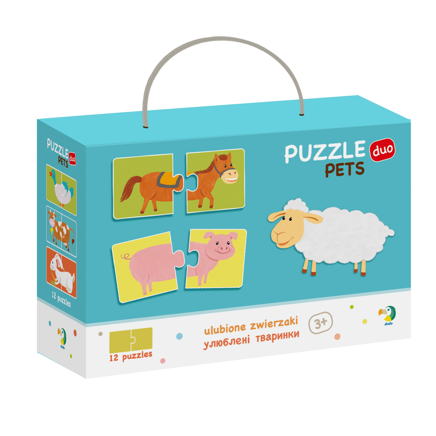 DUO PUZZLE - FERMA (2 PIESE) - DODO (DO300115) - Libelula Vesela - Jucarii