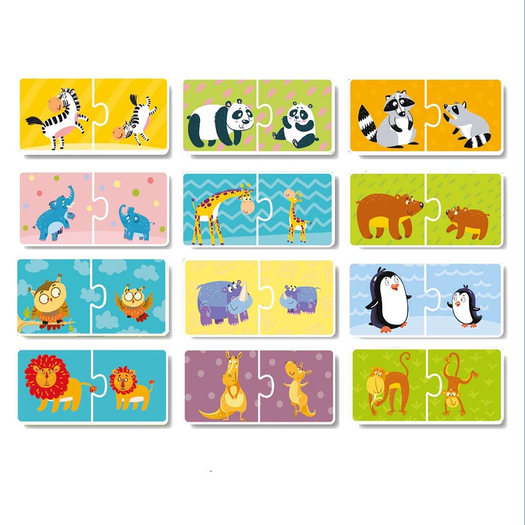 DUO PUZZLE - MAMA SI PUIUL (2 PIESE) - DODO (DO300150) - Libelula Vesela - Jucarii