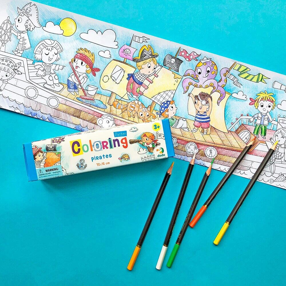 POSTER DE COLORAT - PIRATI - DODO (DO300329) - Libelula Vesela - Jucarii