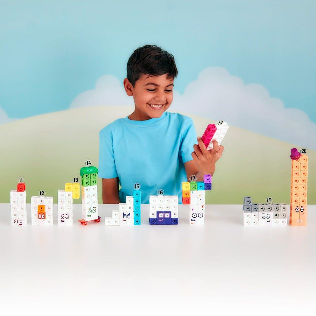MATHLINK®CUBES NUMBERBLOCKS SET DE ACTIVITATI DE LA 11 - 20 - LEARNING RESOURCES (LSP0950-UK) - Libelula Vesela - Jucarii