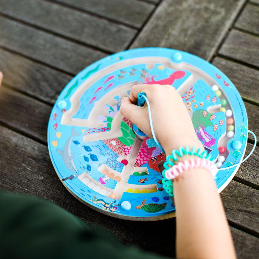 PUZZLE LABIRINT - OCEANUL - BIGJIGS TOYS (34012) - Libelula Vesela - Jucarii