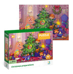 PUZZLE - PREGATIRI DE CRACIUN (60 PIESE) - DODO (DO300575) - Libelula Vesela - Jucarii