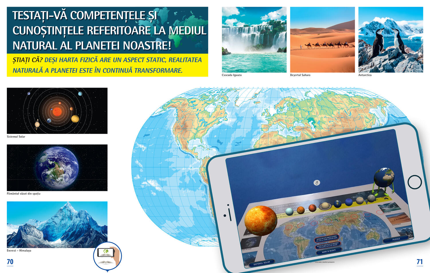 ATLAS GEOGRAFIC SCOLAR. CUNOASTEREA TERREI PRIN REALITATEA AUGMENTATA - CORINT (CEDU401) - Libelula Vesela - Carti