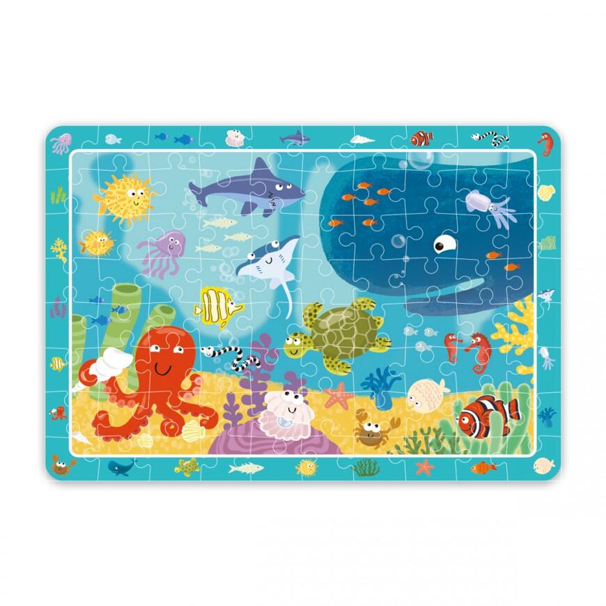 PUZZLE - ANIMALUTE MARINE (80 PIESE) - DODO (DO300134) - Libelula Vesela - Jucarii