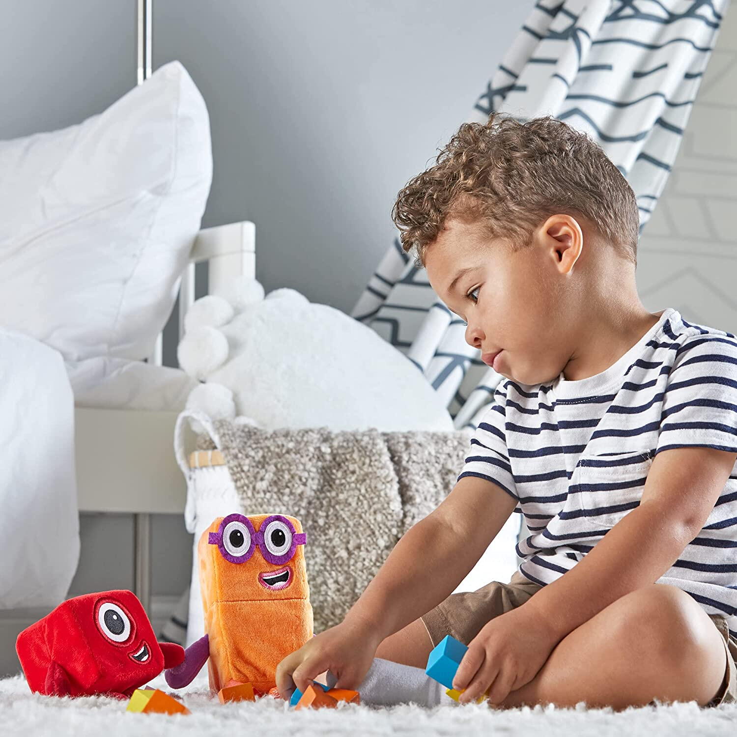 SET MASCOTE DIN PLUS NUMBERBLOCKS - UNU & DOI - HAND2MIND (HM94554-UK) - Libelula Vesela - Jucarii