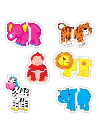 BABY PUZZLE: ANIMALE DIN JUNGLA (2 PIESE)