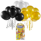 BUNCH O BALLOONS BALOANE DE PETRECERE SET REZERVE NEGRU, AURIU, ALB (24 BALOANE) - ZURU (56179DUQ1) - Libelula Vesela - Articole pentru petrecere