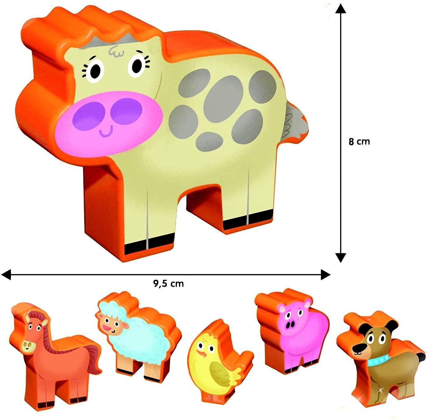 PUZZLE DE PODEA - DISTRACTIE LA FERMA (12 PIESE) - LISCIANI (L67848) - Libelula Vesela - Jucarii