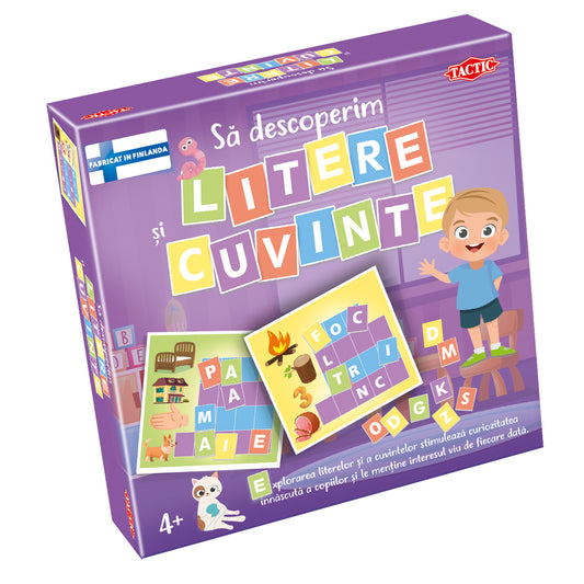 JOC EDUCATIV SA DESCOPERIM LITERE SI CUVINTE - TACTIC GAMES (59135)