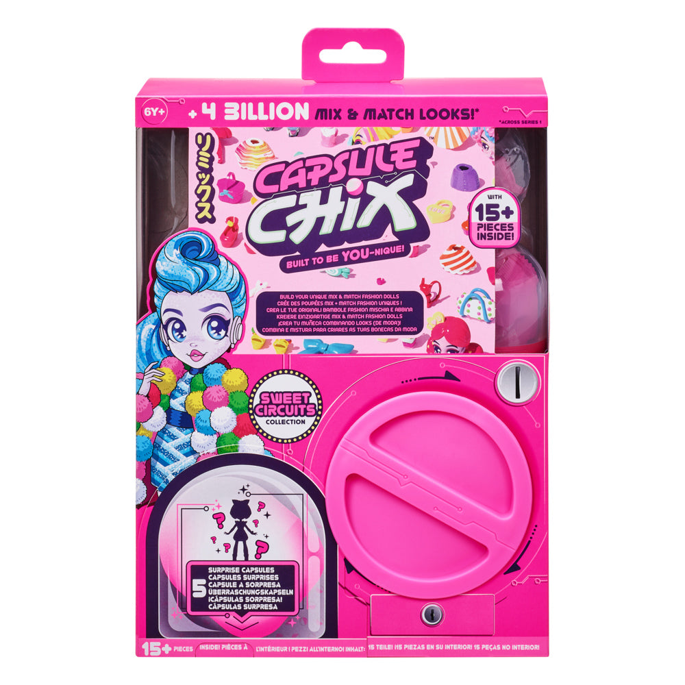 CAPSULE CHIX PAPUSI ARTICULATE COLECTIA SWEET CIRCUITS PACHET CU 5 CAPSULE SURPRIZA - MOOSE (59200) - Libelula Vesela - Jucarii