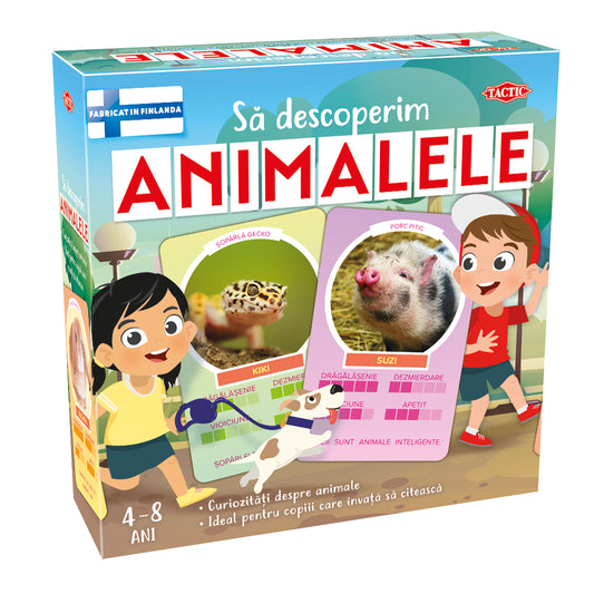 JOC EDUCATIV SA DESCOPERIM ANIMALELE - TACTIC GAMES (59250) - Libelula Vesela - Jucarii