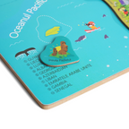 HARTA LUMII MARE - PUZZLE MAGNETIC (LB.ROMANA) - BUFNITEL (BUF003) - Libelula Vesela - Jucarii