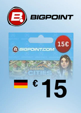 BIGPOINT CODE 15 EUR GERMANY CUT - PC - OFFICIAL WEBSITE - MULTILANGUAGE - EU - Libelula Vesela - Jocuri video