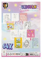 CARTE DE COLORAT CU ACTIVITATI - UNICORN - GRAFIX (150068) - Libelula Vesela - Carti