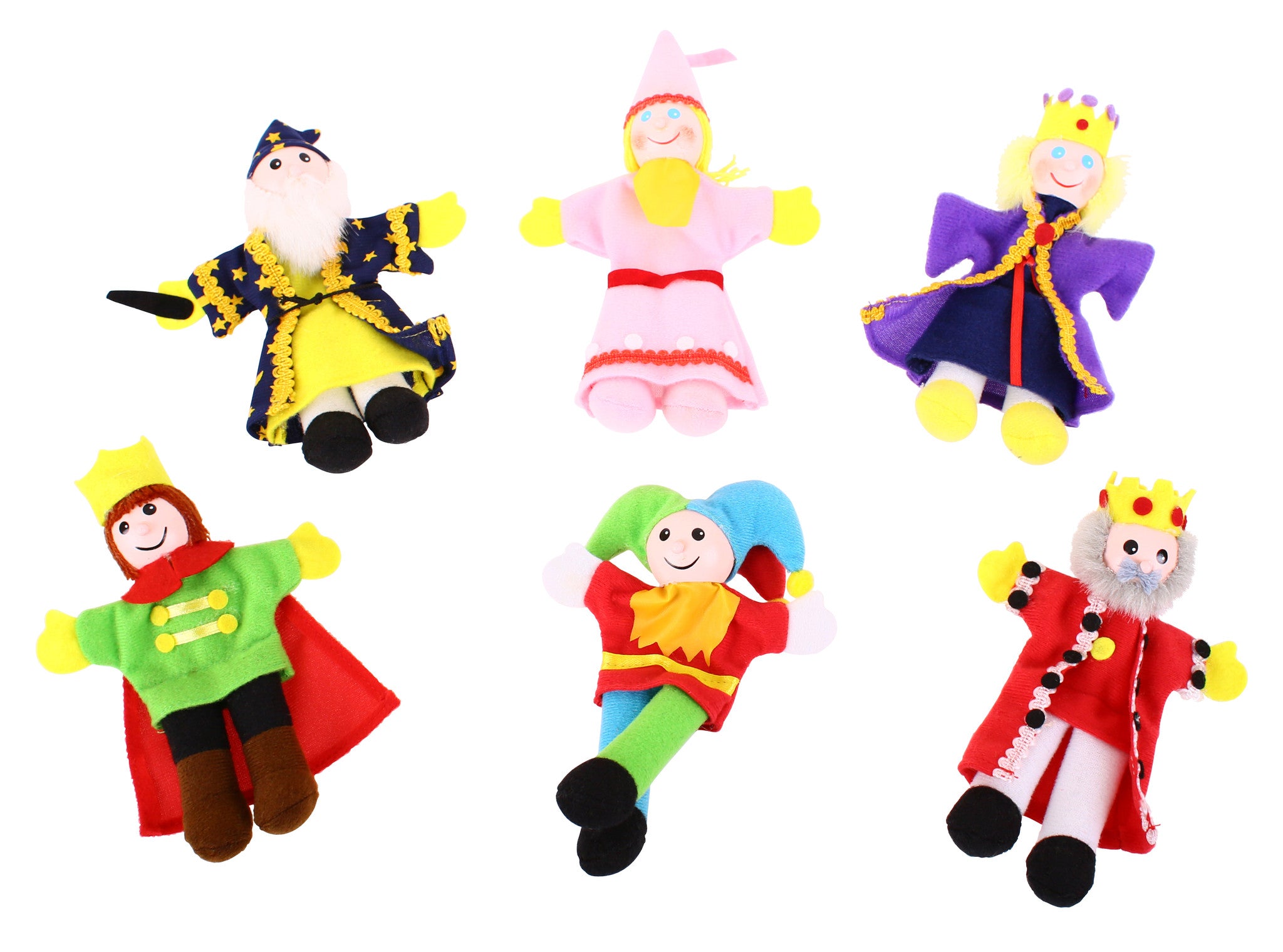 SET PAPUSI DEGETAR - ,,FRUMOASA DIN PADUREA ADORMITA" SI ,,REGELE ARTHUR" (BJ704) - Libelula Vesela - Jucarii