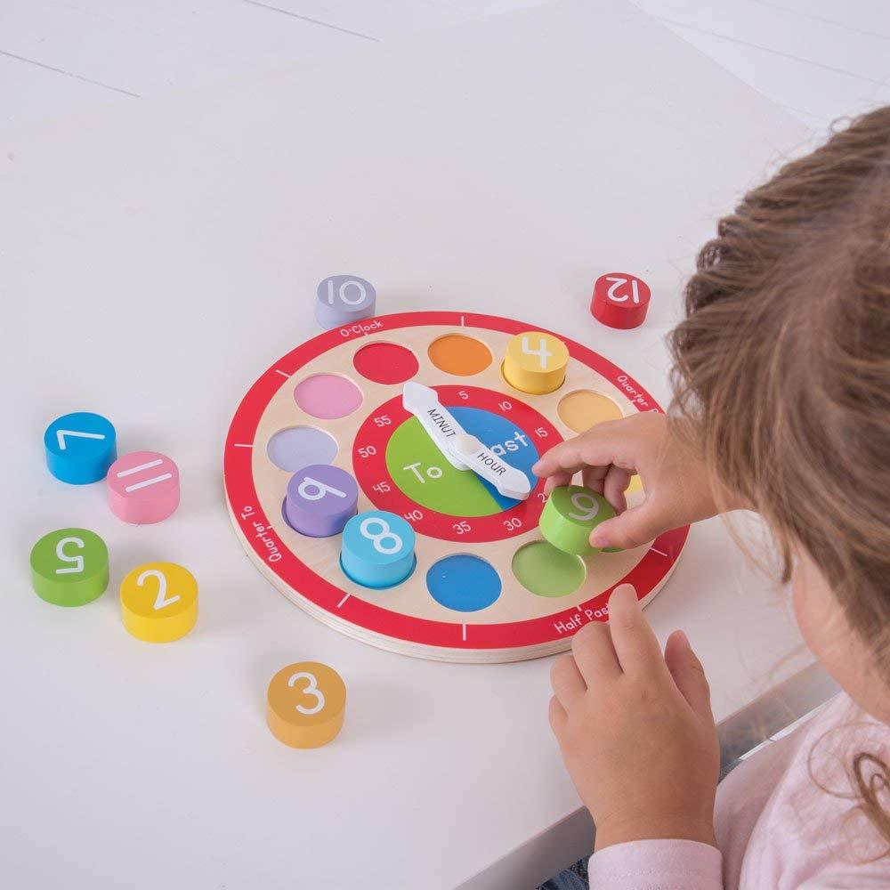 CEAS COLORAT DIN LEMN - BIGJIGS (BJ906) - Libelula Vesela - Jucarii