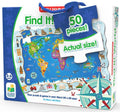 PUZZLE SI JOC HARTA LUMII - THE LEARNING JOURNEY (TLJ600047) - Libelula Vesela - Jucarii