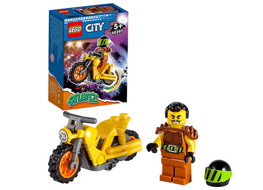 MOTOCICLETA DE CASCADORII CU IMPACT - LEGO CITY - LEGO (60297)