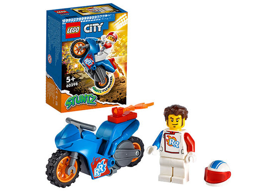 MOTOCICLETA DE CASCADORII CU RACHETA - LEGO CITY - LEGO (60298)