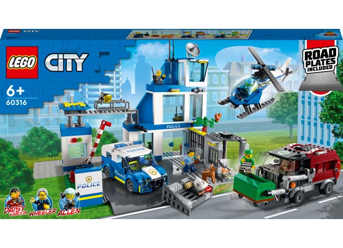 SECTIA DE POLITIE LEGO CITY - LEGO (60316) - Libelula Vesela - Jucarii