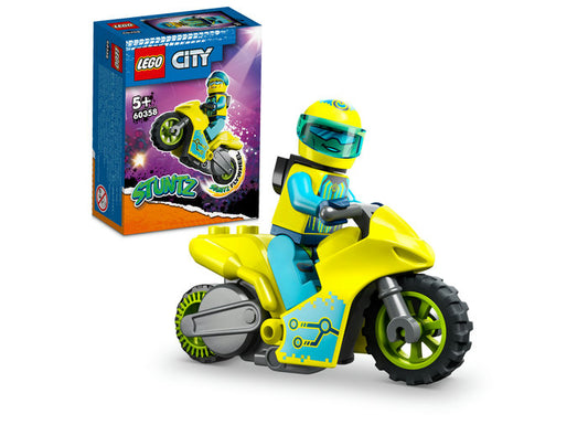 MOTOCICLETA CIBERNETICA DE CASCADORII - LEGO CITY - LEGO (60358)