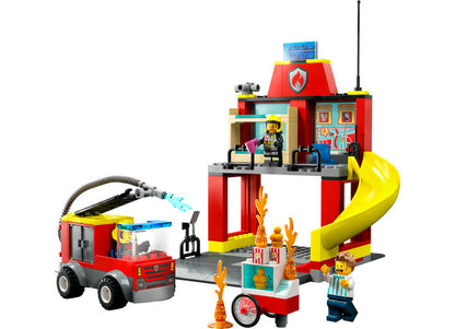 STATIE SI MASINA DE POMPIERI - LEGO CITY - LEGO (60375)