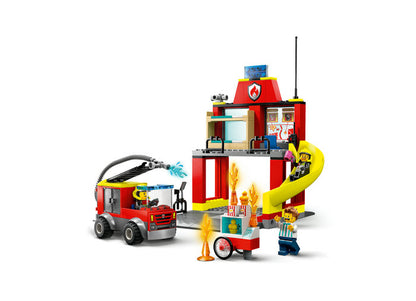 STATIE SI MASINA DE POMPIERI - LEGO CITY - LEGO (60375)