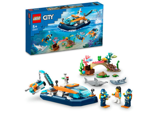 BARCA PENTRU SCUFUNDARI - LEGO CITY - LEGO (60377)