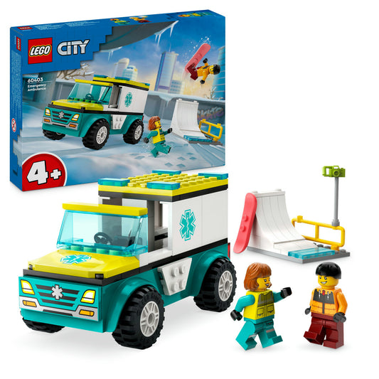 AMBULANTA DE URGENTA SI SNOWBOARDER - LEGO CITY - LEGO (60403)