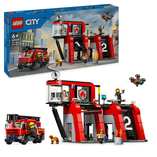 STATIE SI CAMION DE POMPIERI - LEGO CITY - LEGO (60414)