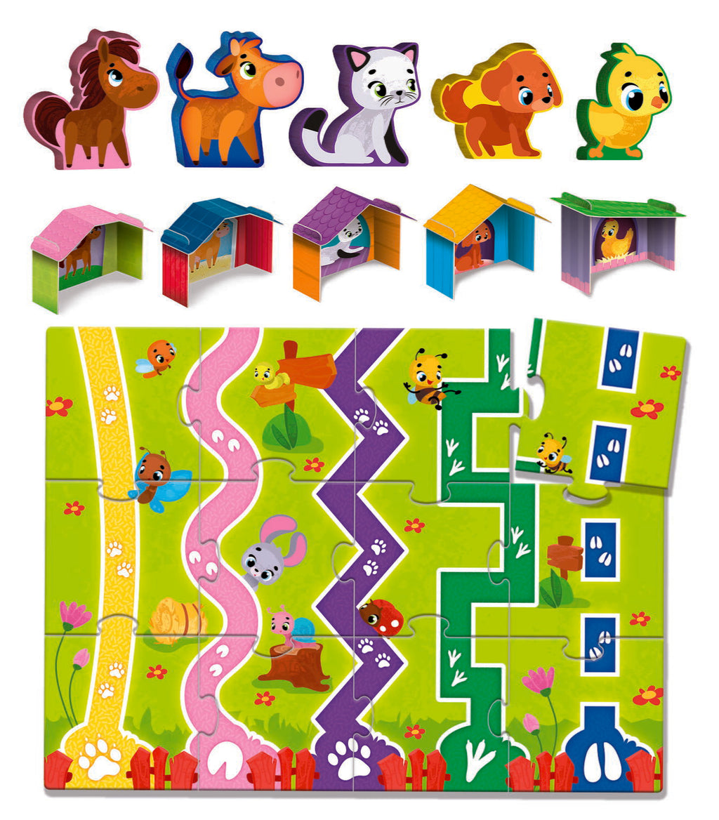 JOC MONTESSORI - DISTRACTIE CU ANIMALUTE - LISCIANI (L96886) - Libelula Vesela - Jucarii