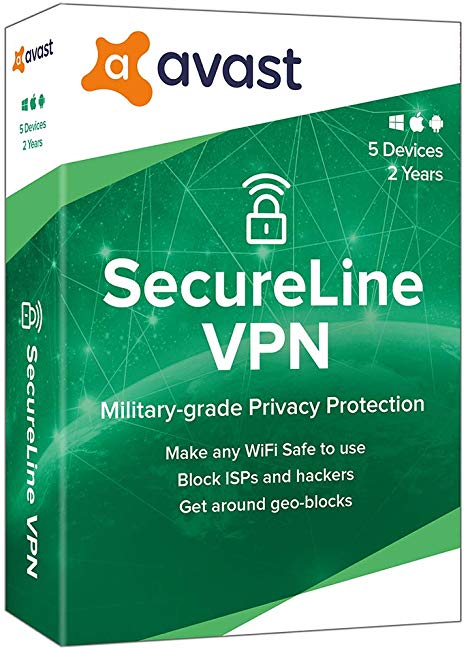 AVAST SECURELINE VPN (5 DEVICES, 2 YEARS) - OFFICIAL WEBSITE - MULTILANGUAGE - WORLDWIDE - PC - Libelula Vesela - Software