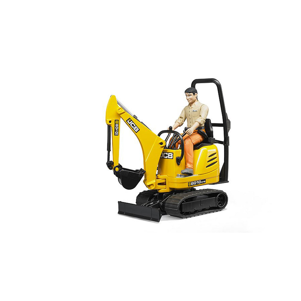 MICRO EXCAVATOR JCB 8010 CTS SI MUNCITOR - BRUDER (62002) - Libelula Vesela - Jucarii