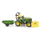 TRACTOR CU REMORCA JOHN DEERE SI GRADINAR - BRUDER (BR62104) - Libelula Vesela - Jucarii