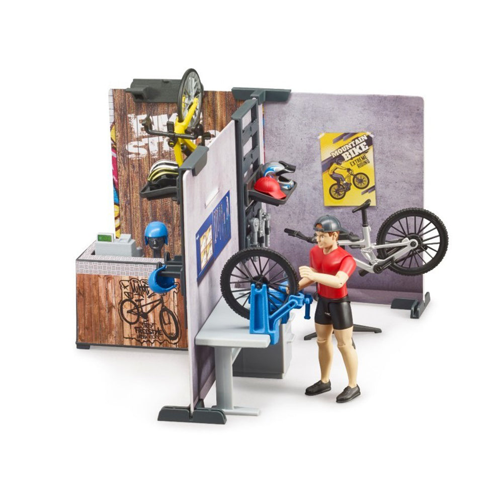 SERVICE SI MAGAZIN DE BICICLETE - BRUDER (BR63120) - Libelula Vesela - Jucarii