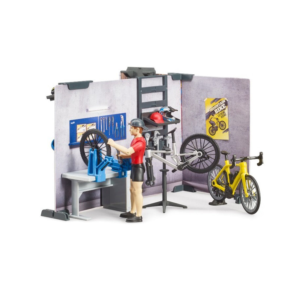 SERVICE SI MAGAZIN DE BICICLETE - BRUDER (BR63120) - Libelula Vesela - Jucarii