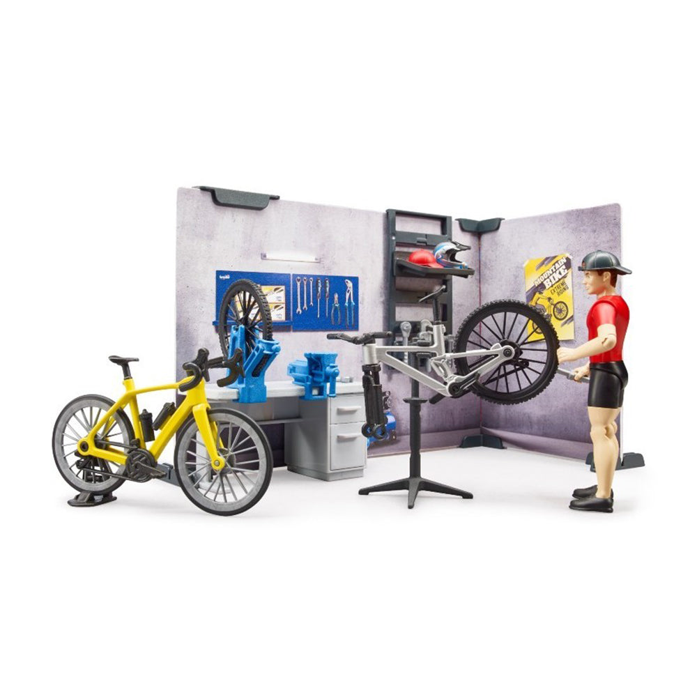SERVICE SI MAGAZIN DE BICICLETE - BRUDER (BR63120) - Libelula Vesela - Jucarii