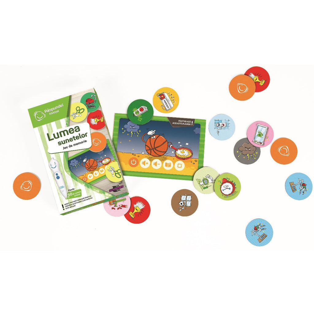 RASPUNDEL ISTETEL LUMEA SUNETELOR: JOC DE MEMORIE - ALBI (63126) - Libelula Vesela - Jucarii