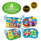 SET PRIMELE MELE 4 PUZZLE-URI ABC - ENG - THE LEARNING JOURNEY (TLJ631492) - Libelula Vesela - Jucarii