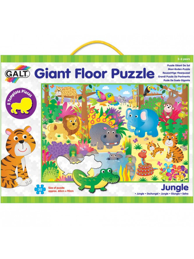 GIANT FLOOR PUZZLE: JUNGLA (30 PIESE) (A0858B) - Libelula Vesela - Jucarii