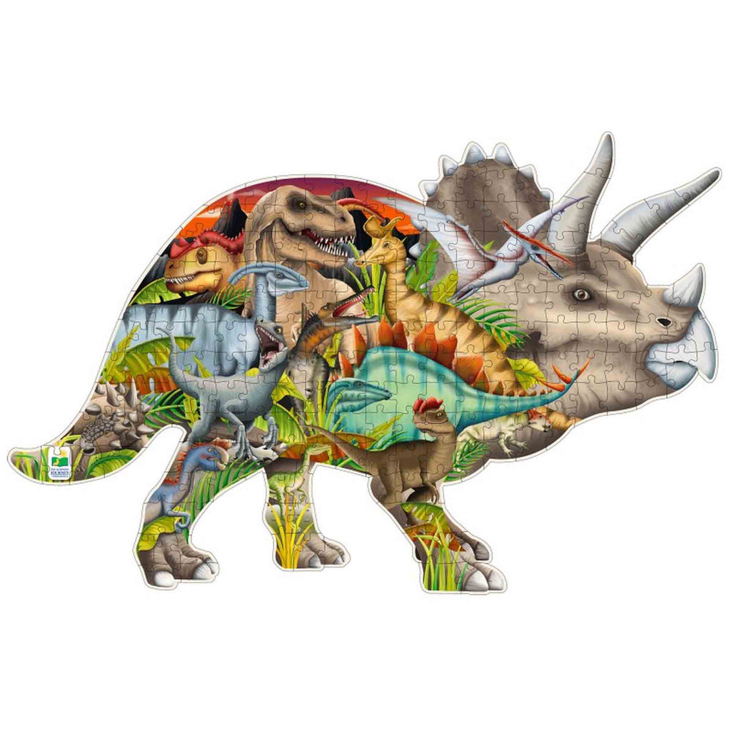 PUZZLE DINOZAURI 200 PIESE - THE LEARNING JOURNEY (TLJ223413) - Libelula Vesela - Jucarii