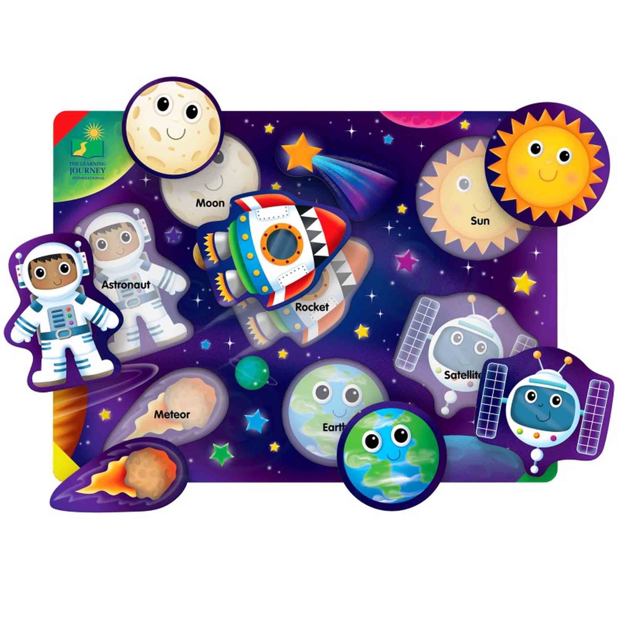 PUZZLE SA INVATAM OBIECTELE DIN SPATIU - THE LEARNING JOURNEY (TLJ285176) - Libelula Vesela - Jucarii