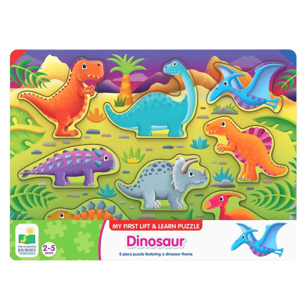 PUZZLE SA INVATAM DINOZAURII - THE LEARNING JOURNEY (TLJ285435) - Libelula Vesela - Jucarii