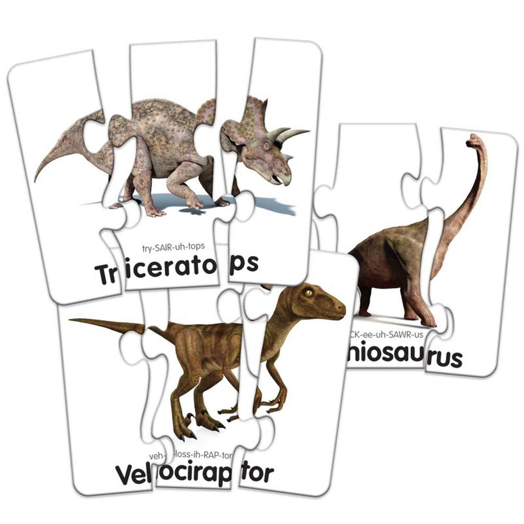 PUZZLE POTRIVESTE CORPUL DINOZAURILOR - THE LEARNING JOURNEY (TLJ345719) - Libelula Vesela - Jucarii