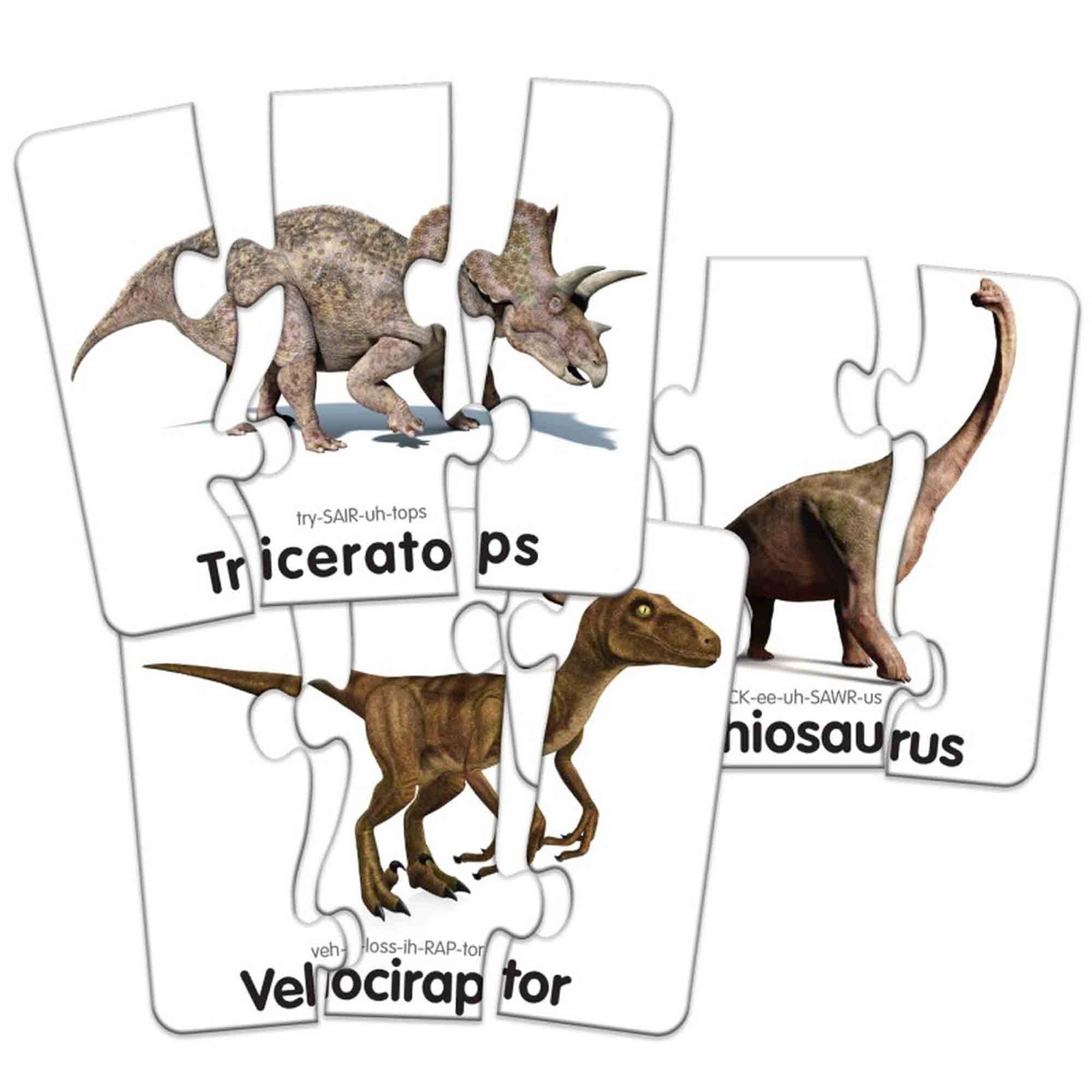 PUZZLE POTRIVESTE CORPUL DINOZAURILOR - THE LEARNING JOURNEY (TLJ345719) - Libelula Vesela - Jucarii